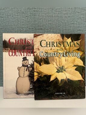 Vintage Christmas with Country Living Hardback Books Volumes 3 & 5 Set